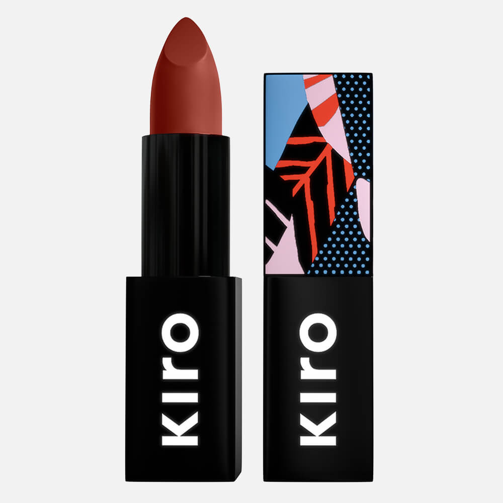 Lush Moist Matte Lipstick - Spicy Cinnamon 08 (Medium Dark Spicy Cinnamon Red & Brown) - Deep rust orange