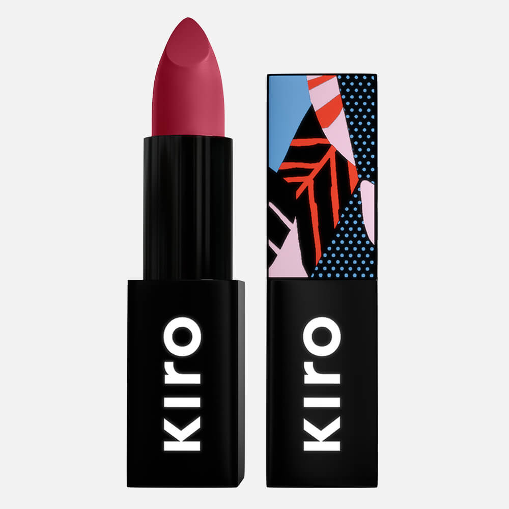 Lush Moist Matte Lipstick - Hibiscus Petal 11 (Medium Dark Hibiscus Pink - Red) - Cool toned pink