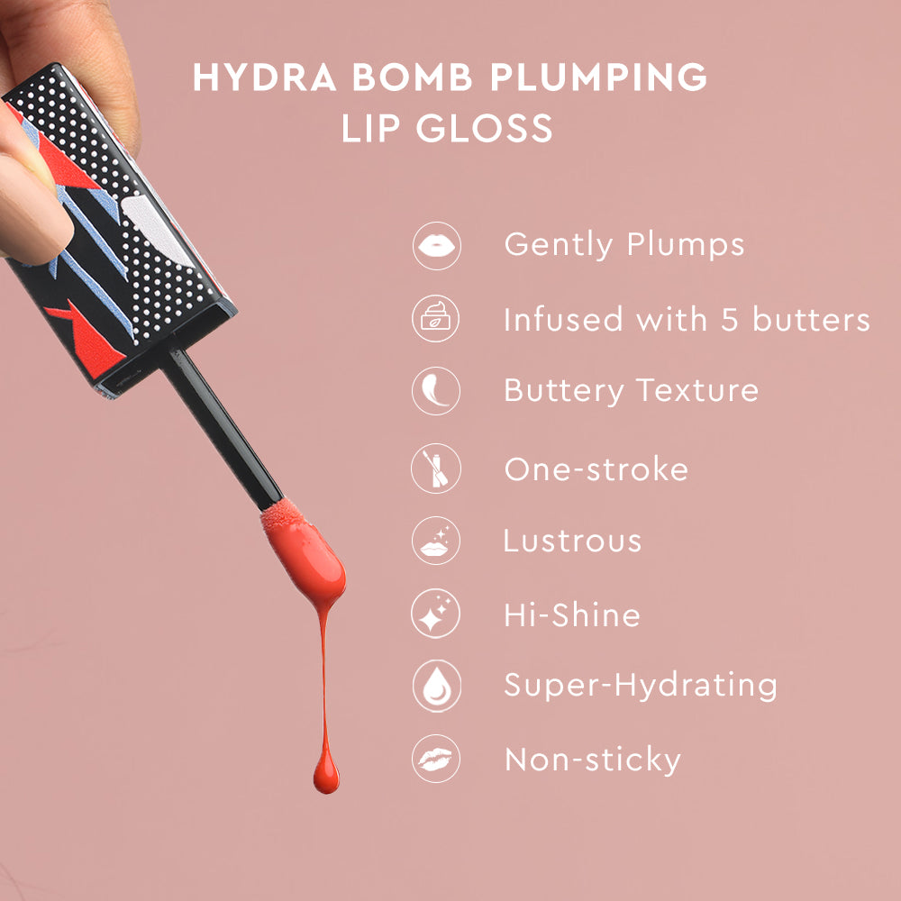 Hydra Bomb Plumping Lip Gloss-Peach Crush 02