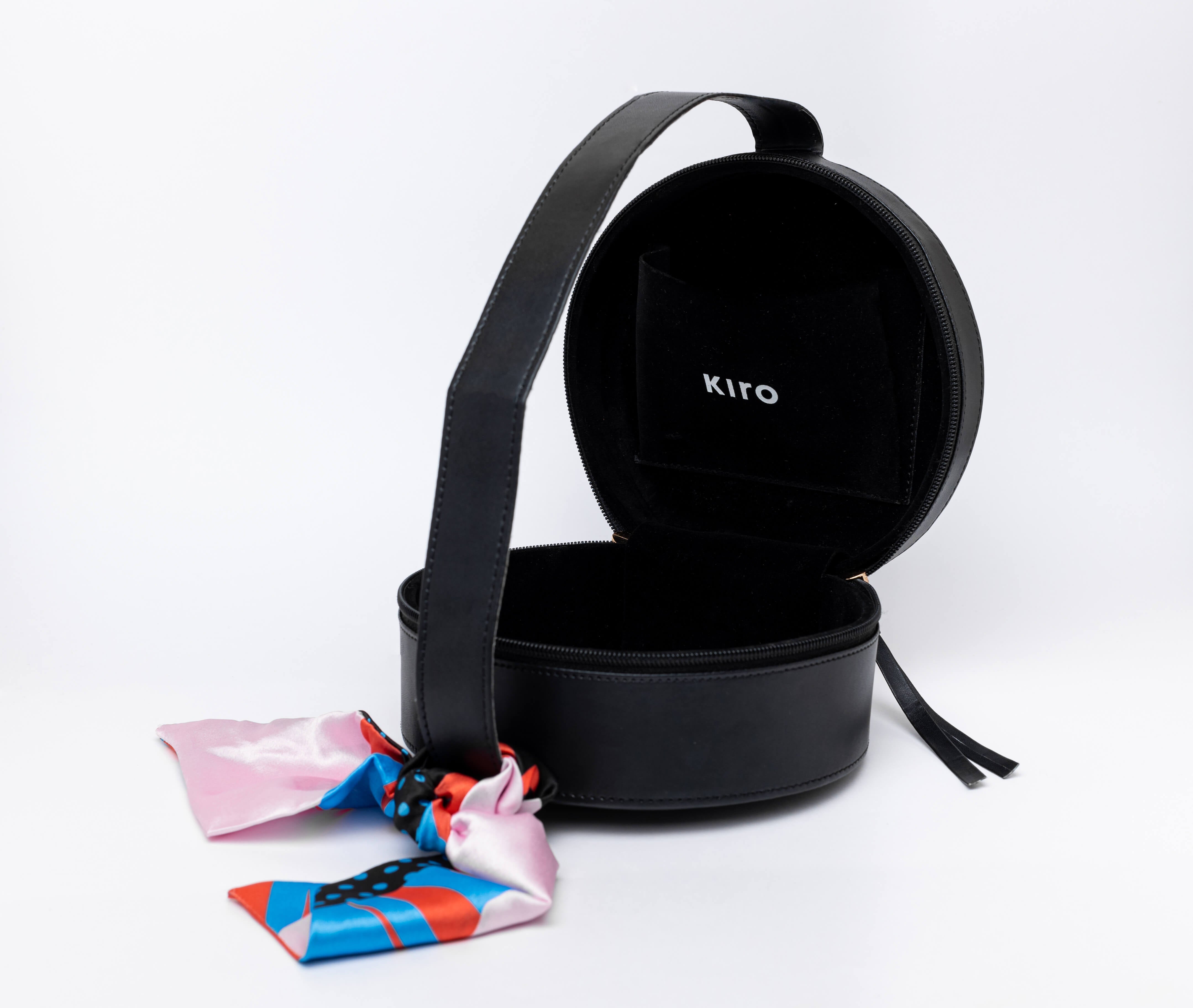 Kiro Vegan Leather Bag - Black shade  
